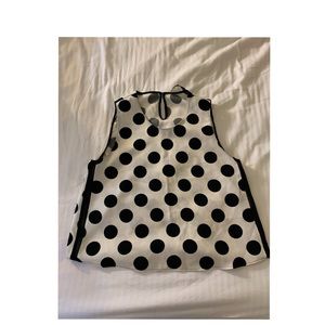 Zars Sleeveless Polka Dot Blouse (Medium)